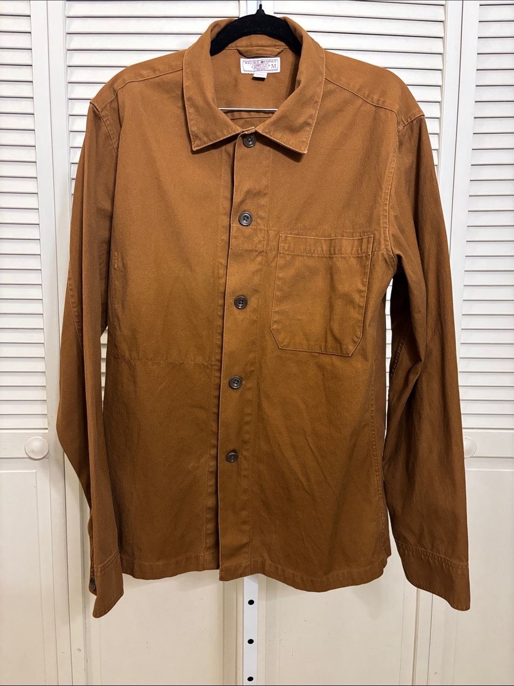 J. Crew Wallace & Barnes Tan Button-Up Canvas Workwear Chore Jacket Medium